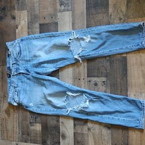 Lucky Brand Sienna Slim Boyfriend Distressed Destroyed Jeans sz 28 women's